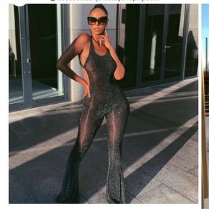 Fashjonn zlayer black jumpsuit, never worn